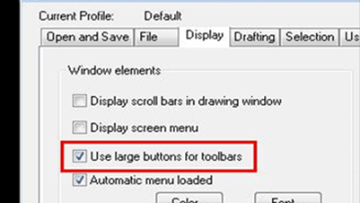 Large Buttons for Toolbars